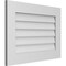 Ekena Millwork Vertical Surface Mount PVC Gable Vent: Non-Functional, w/ 3-1/2"W x 1"P Standard Frame, 28"W x 20"H GVPVE28X2001SN - alternate 4